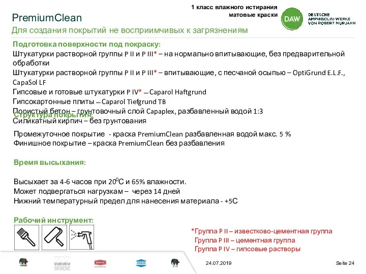 24.07.2019 PremiumClean Для создания покрытий не восприимчивых к загрязнениям 1 класс