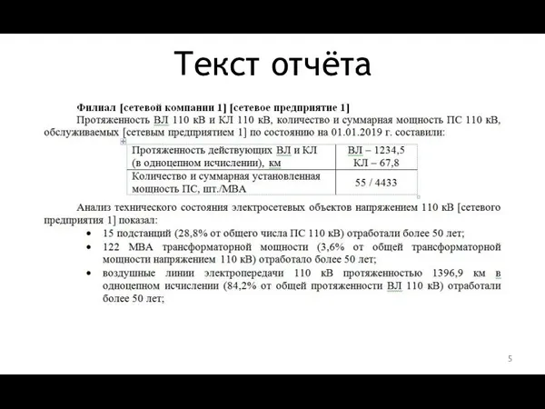 Текст отчёта