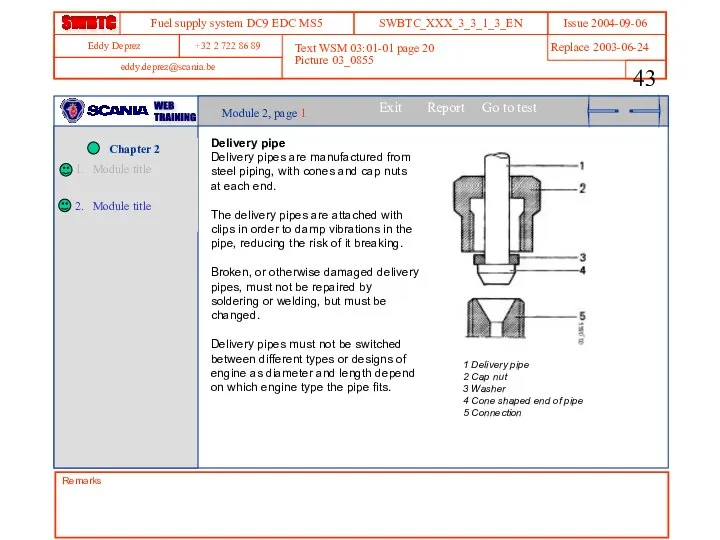 Remarks Text WSM 03:01-01 page 20 Picture 03_0855 Module 2, page