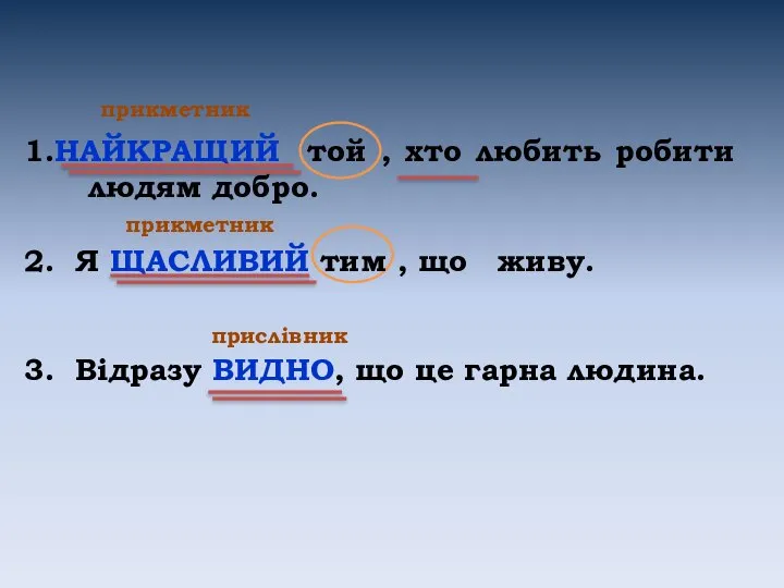 1.НАЙКРАЩИЙ той , хто любить робити людям добро. 2. Я ЩАСЛИВИЙ