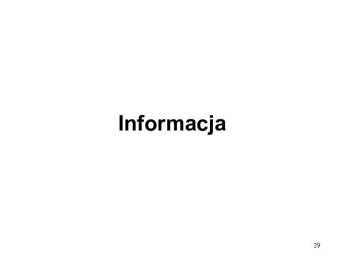 Informacja