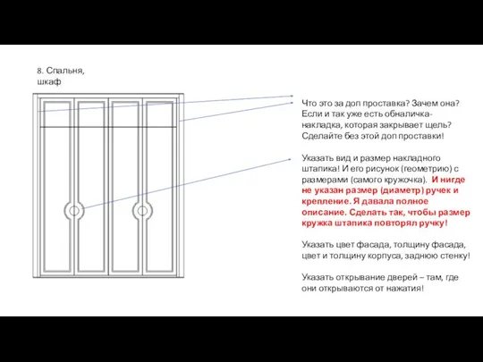 8. Спальня, шкаф Что это за доп проставка? Зачем она? Если