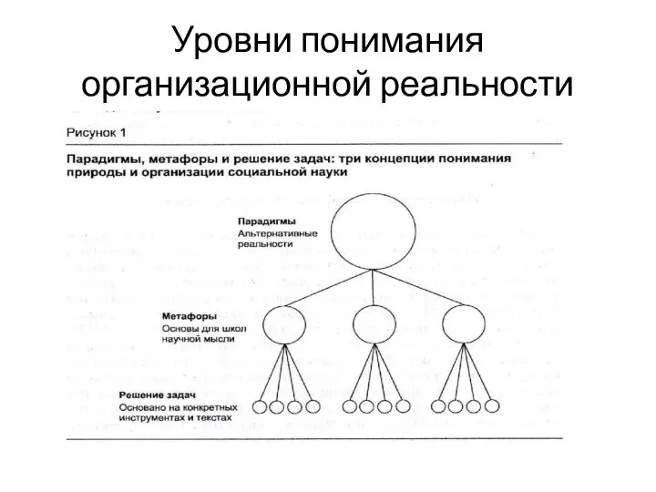 Уровни понимания организационной реальности