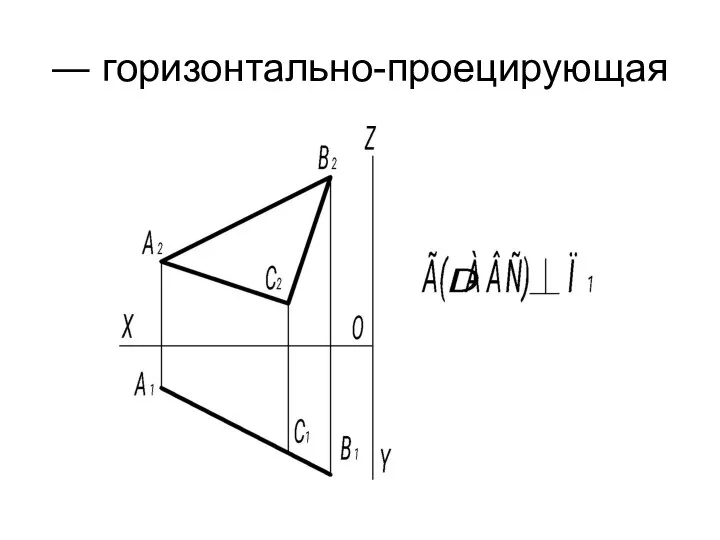 ― горизонтально-проецирующая