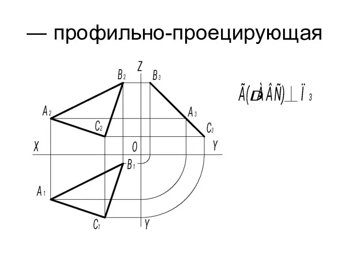 ― профильно-проецирующая