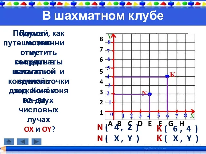 В шахматном клубе Помоги путешественнику сыграть в шахматы и сделать ход