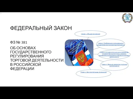 ФЕДЕРАЛЬНЫЙ ЗАКОН ФЗ № 381 ОБ ОСНОВАХ ГОСУДАРСТВЕННОГО РЕГУЛИРОВАНИЯ ТОРГОВОЙ ДЕЯТЕЛЬНОСТИ В РОССИЙСКОЙ ФЕДЕРАЦИИ