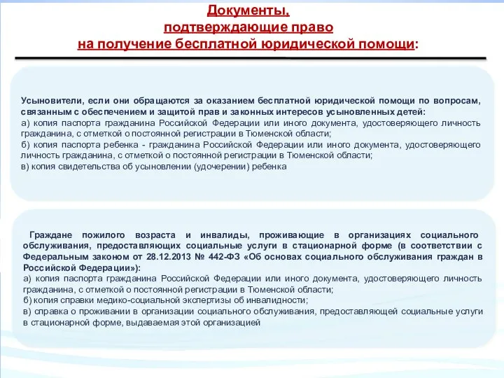 Усыновители, если они обращаются за оказанием бесплатной юридической помощи по вопросам,