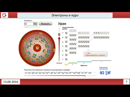 7 Электроны и ядро 15.09.2016