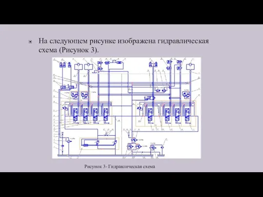 На следующем рисунке изображена гидравлическая схема (Рисунок 3). Рисунок 3- Гидравлическая схема