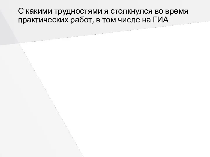 С какими трудностями я столкнулся во время практических работ, в том числе на ГИА