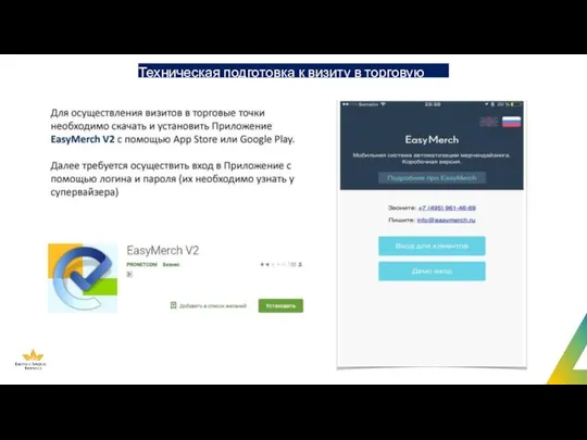 Техническая подготовка к визиту в торговую точку