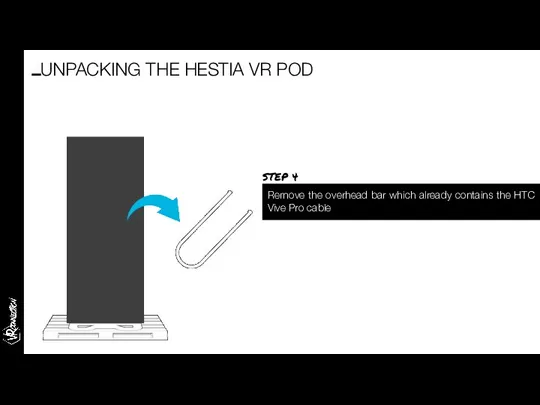 Remove the overhead bar which already contains the HTC Vive Pro