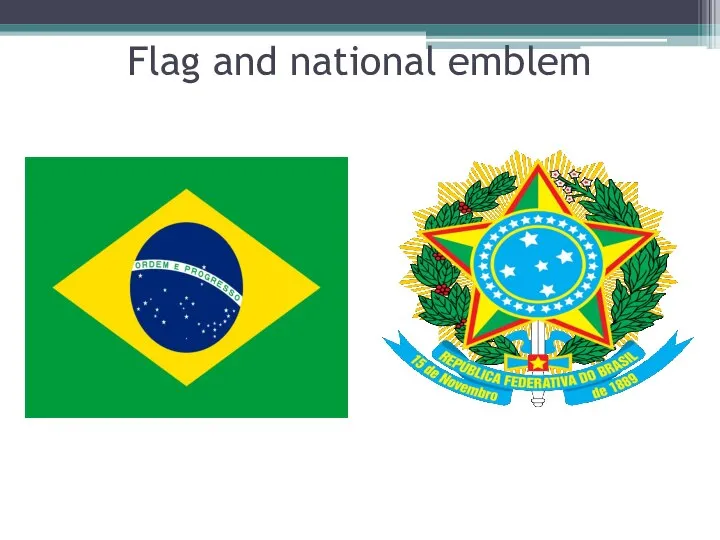 Flag and national emblem
