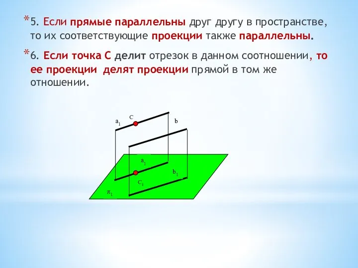 5. Если прямые параллельны друг другу в пространстве, то их соответствующие