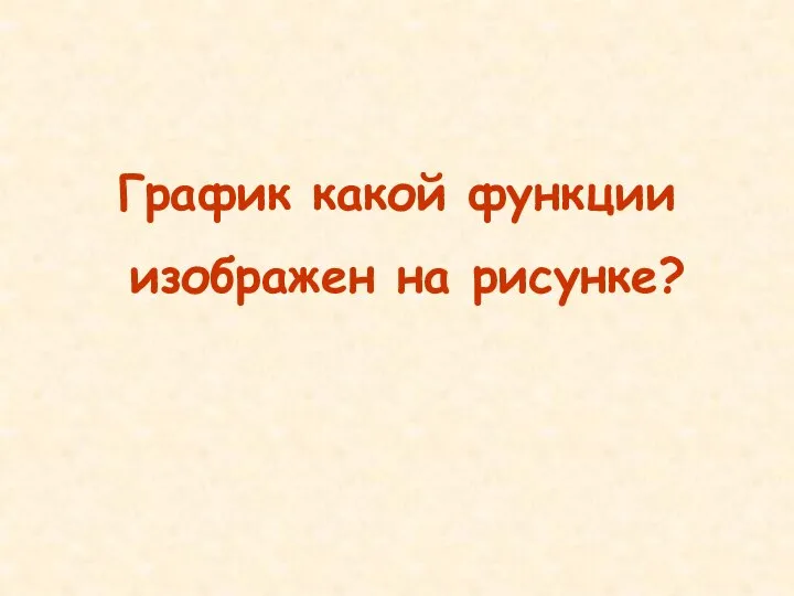 График какой функции изображен на рисунке?