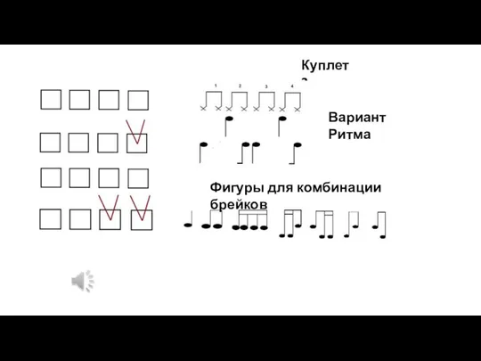 Куплет 2 Вариант Ритма Фигуры для комбинации брейков