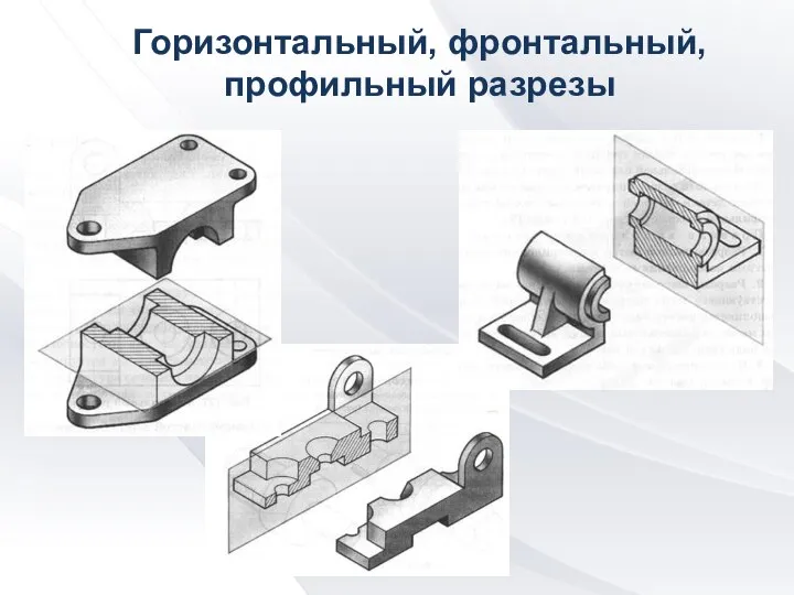 Горизонтальный, фронтальный, профильный разрезы