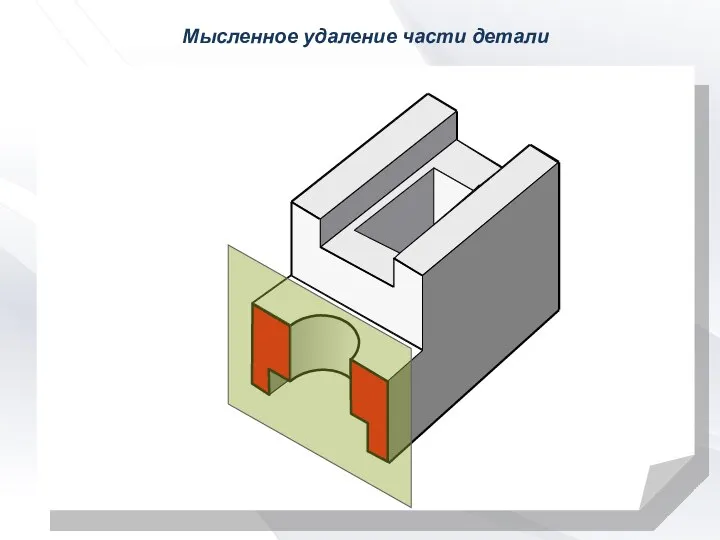 Мысленное удаление части детали