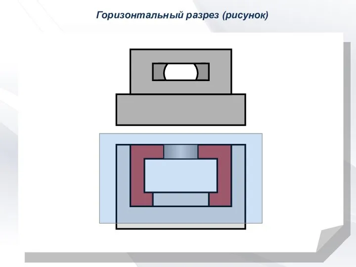 Горизонтальный разрез (рисунок)