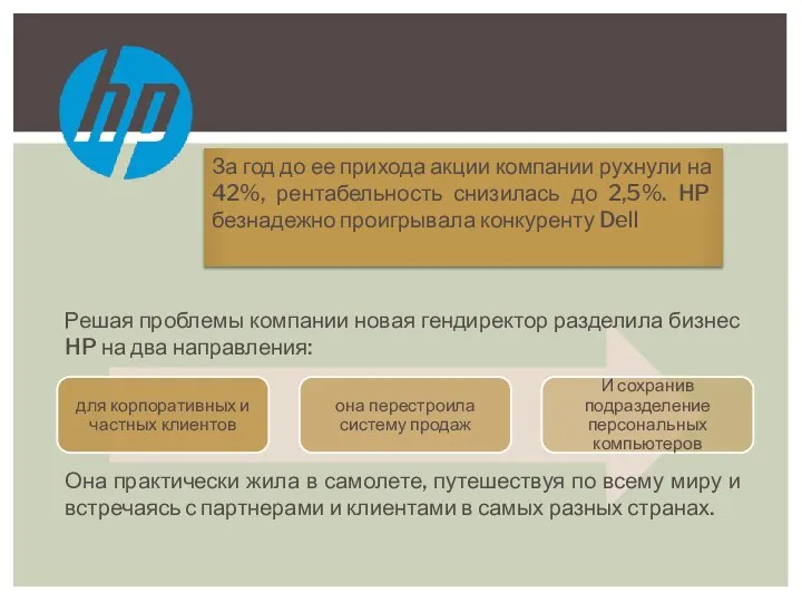 В 2011 году Уитмен возглавила HP в очень непростых условиях: За