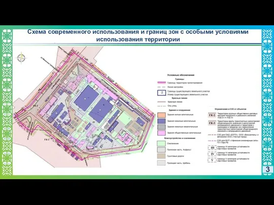 3 Схема современного использования и границ зон с особыми условиями использования территории