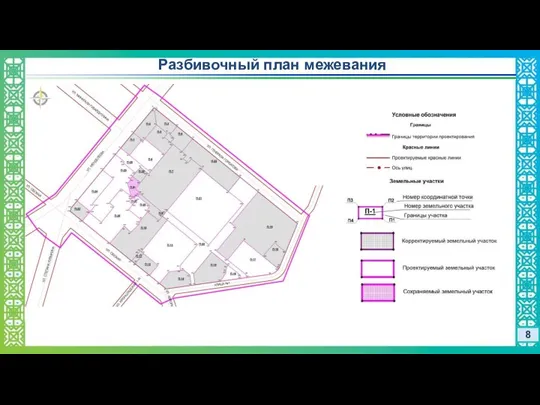 Разбивочный план межевания 8