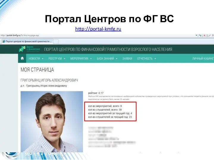 Портал Центров по ФГ ВС http://portal-kmfg.ru