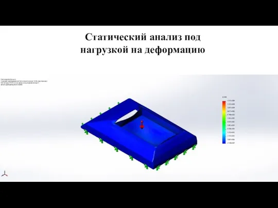 Статический анализ под нагрузкой на деформацию