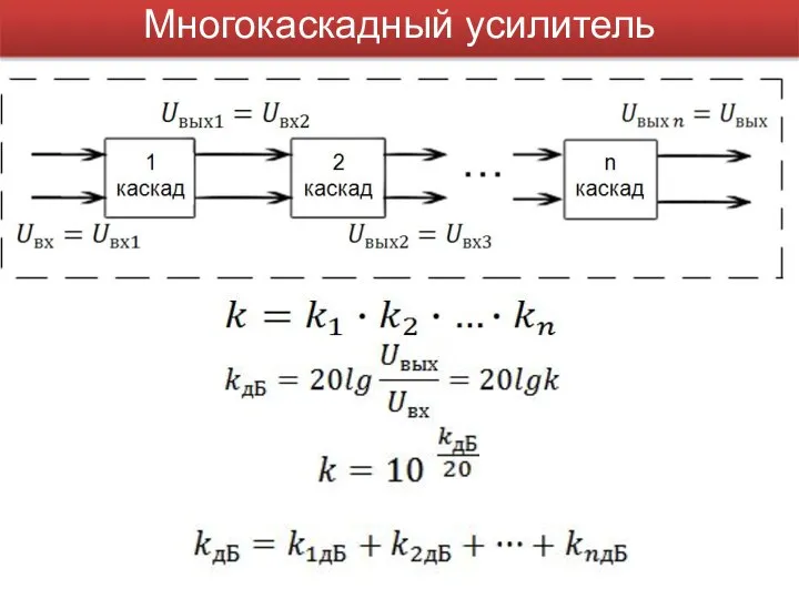 Многокаскадный усилитель