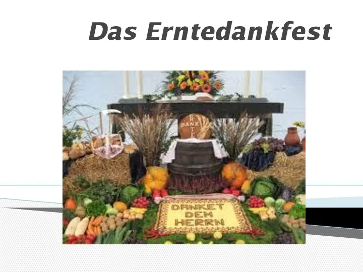 Das Erntedankfest