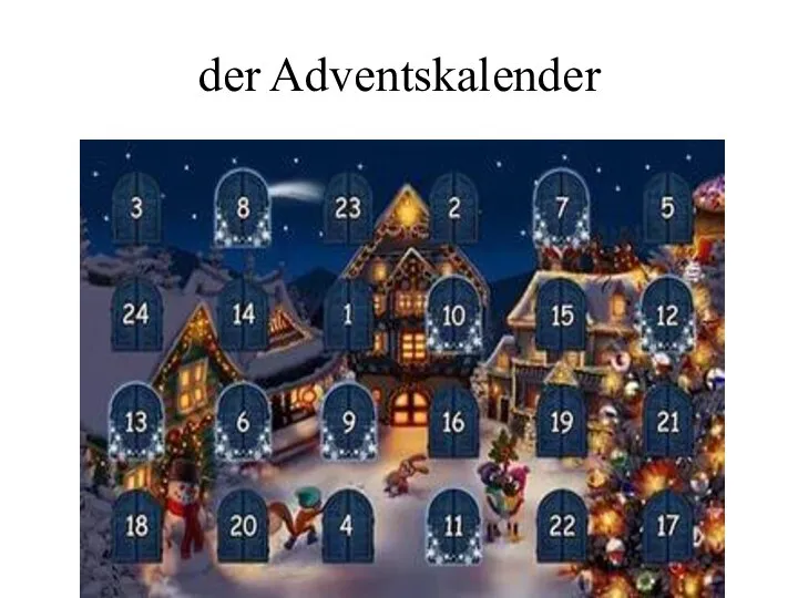 der Adventskalender