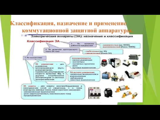 Классификация, назначение и применение коммутационной защитной аппаратуры.