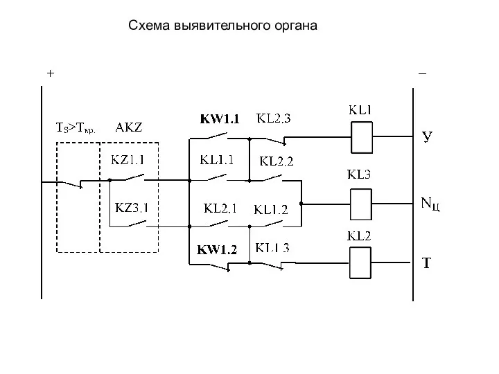 Схема выявительного органа