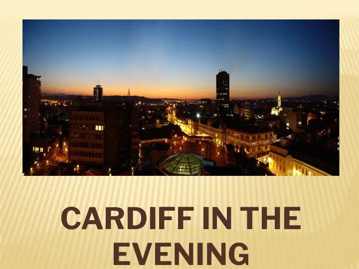 CARDIFF IN THE EVENING
