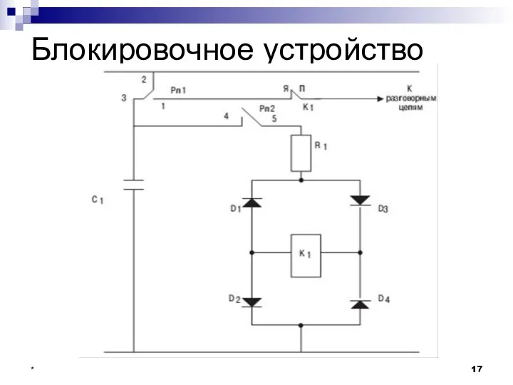 Блокировочное устройство *