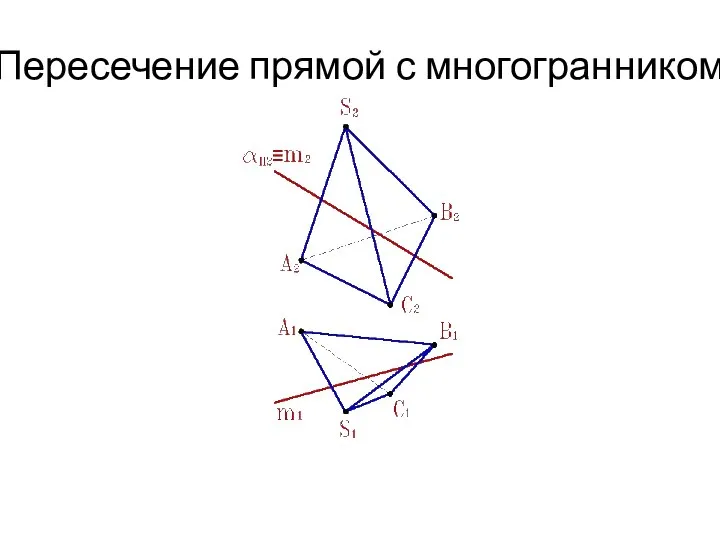 Пересечение прямой с многогранником