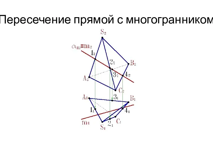 Пересечение прямой с многогранником