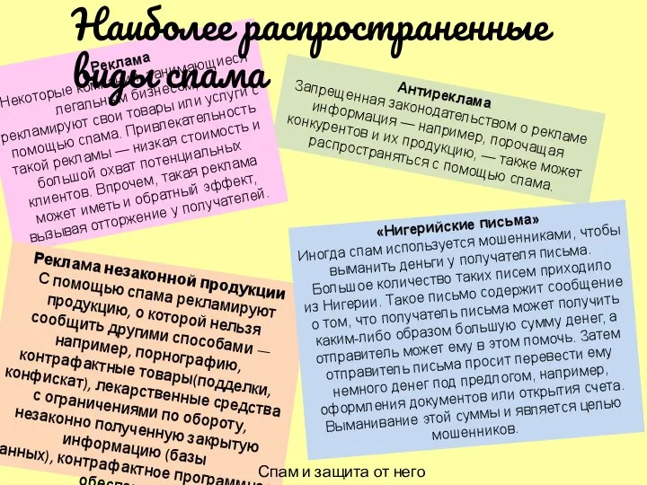 Антиреклама Запрещенная законодательством о рекламе информация — например, порочащая конкурентов и