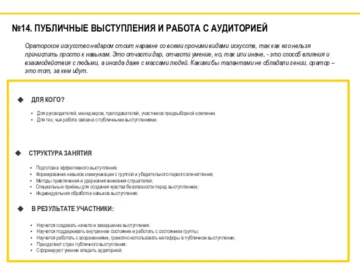 Ораторское искусство недаром стоит наравне со всеми прочими видами искусств, так