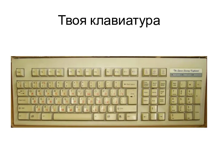 Твоя клавиатура