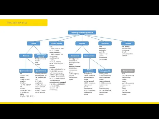 Типы данных в SQL