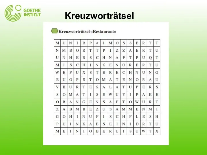 Kreuzworträtsel