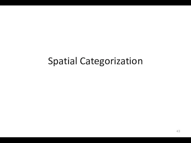 Spatial Categorization