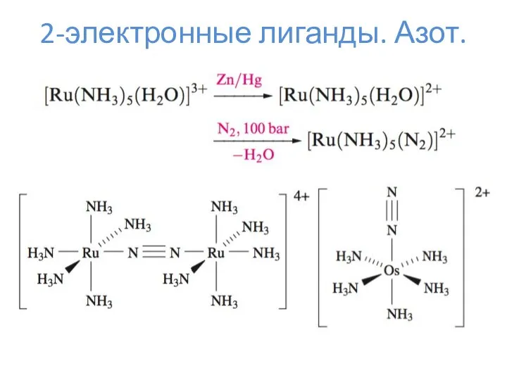 2-электронные лиганды. Азот.