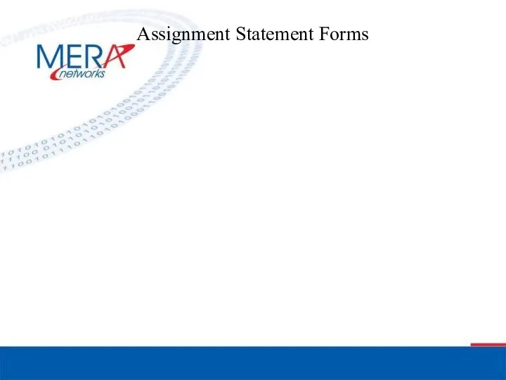 Assignment Statement Forms