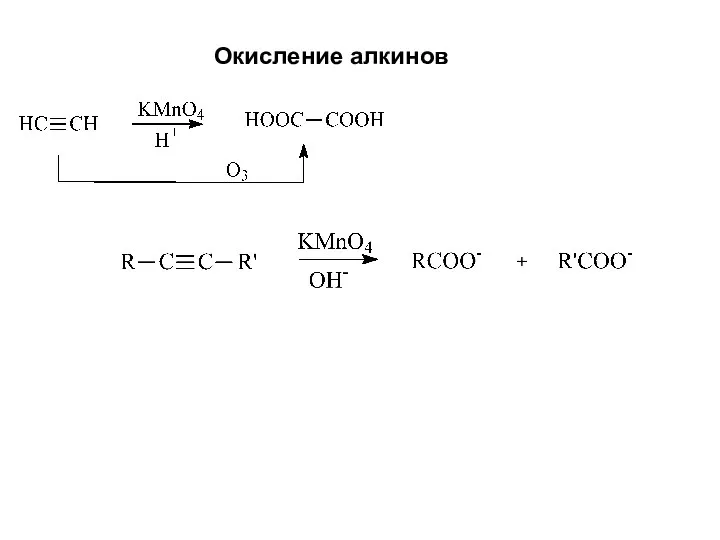 Окисление алкинов