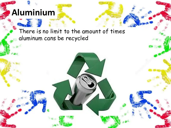 Aluminium There is no limit to the amount of times aluminum cans be recycled