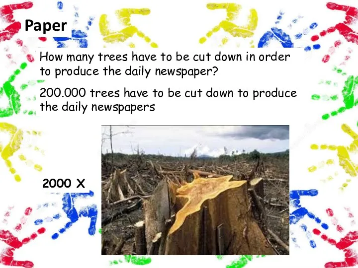 Paper How many trees have to be cut down in order