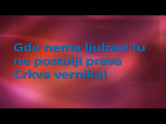 Bog je ljubav! Ljubav je Isus!